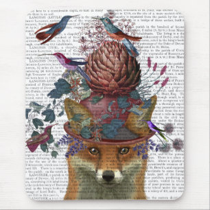 Alfombrilla De Ratón Guardián de aves Fox con Artichoke