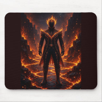 Alfombrilla De Ratón Guardián Infernal de Fuego Fantasía