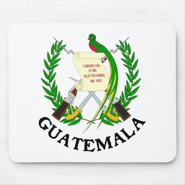 Alfombrilla De Ratón GUATEMALA - emblema/bandera/escudo de (Frente)