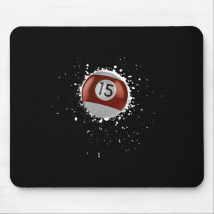 Alfombrilla De Ratón Guay 15-ball Quince Pool Billiards Paint Splatter