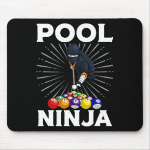 Alfombrilla De Ratón Guay Billiards Art For Men Pool Player Ninja