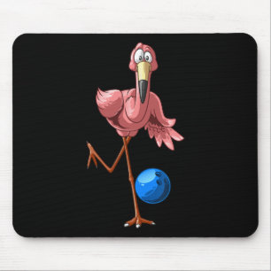 Alfombrilla De Ratón Guay Bowling Flamingo Funny Shorebirds Lover Playe