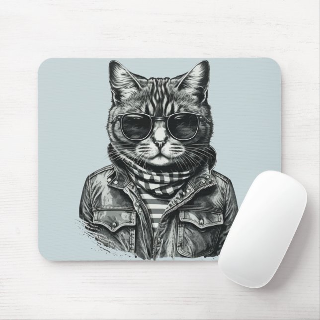 Alfombrilla De Ratón Guay Cat Mouse Pad (Con ratón)