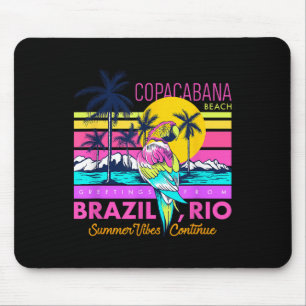 Alfombrilla De Ratón Guay Copacabana Beach Brasil Rio Summer Vibes Grap