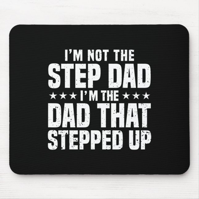 Alfombrilla De Ratón Guay da un paso hacia arriba papá por los hombres  (Frente)