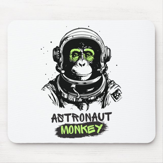 Alfombrilla De Ratón Guay de mono astronauta (Frente)