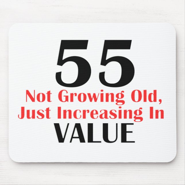 ALFOMBRILLA DE RATÓN GUAY DISEÑOS DEL CUMPLEAÑOS DE 55 AÑOS (Frente)