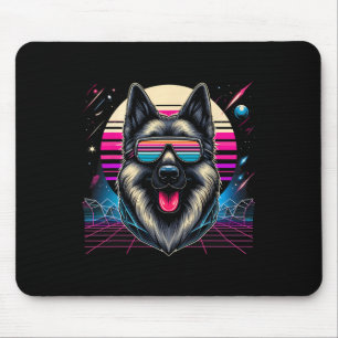 Alfombrilla De Ratón Guay German Shepherd Dog Retrofuturismo Art Style 