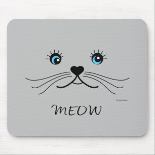 Alfombrilla De Ratón GUAY gráfico MEOW-Cat Face