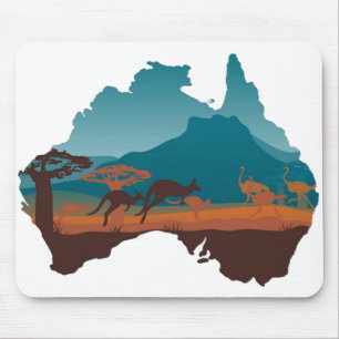Alfombrilla De Ratón Guay Kangaroo Australia Travel Support Australia