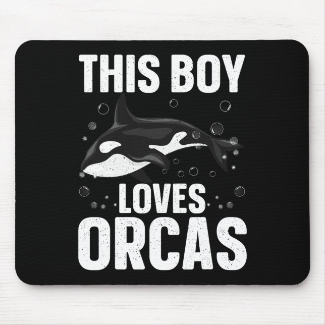 Alfombrilla De Ratón Guay Orca Design Para Niños Hombres Mar Ballena Or (Frente)