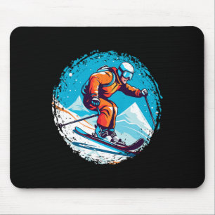 Alfombrilla De Ratón Guay Para Snowboard Y Amante Del Esquí En El Moun 
