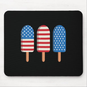 Alfombrilla De Ratón Guay Popsicle Bandera Estadounidense Patriótica 4
