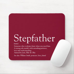 Alfombrilla De Ratón Guay Stepfather, Stepdad Definition Fun Burgundy