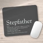 Alfombrilla De Ratón Guay Stepfather, Stepdad Definition Fun Gray<br><div class="desc">Personaliza a tu padrastro especial o padrastro para crear un regalo único para el día del padre,  cumpleaños,  Navidades o cualquier día que quieras mostrar lo que significa para ti. Una manera ideal de mostrarle lo increíble que es cada día. Diseñado por Thisisnotme©</div>