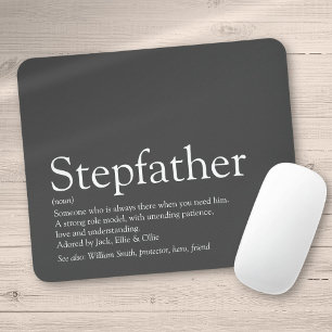 Alfombrilla De Ratón Guay Stepfather, Stepdad Definition Fun Gray