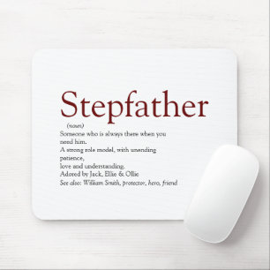 Alfombrilla De Ratón Guay Stepfather, Stepdad Definition Fun Gray Mouse