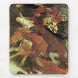 Alfombrilla De Ratón Guerra de Arnold Böcklin, Simbolismo Antiguo Arte 