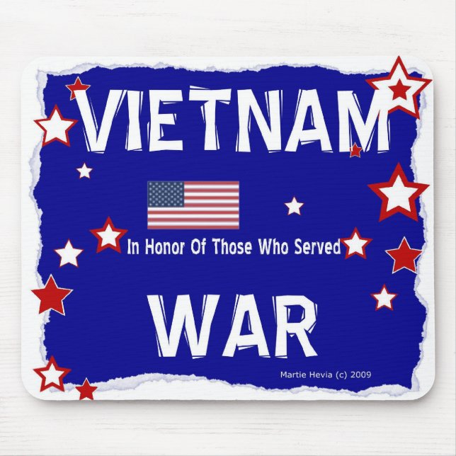 Alfombrilla De Ratón Guerra de Vietnam - En honor - Mousepad (Frente)