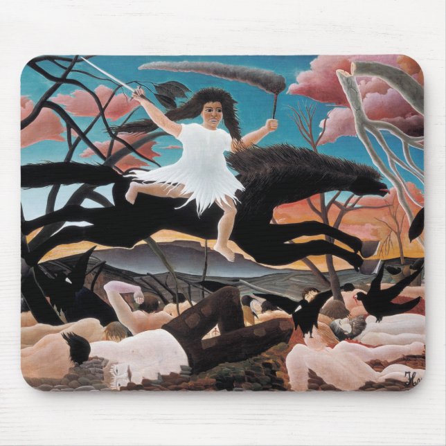 Alfombrilla De Ratón Guerra, Henri Rousseau, 1894 (Frente)