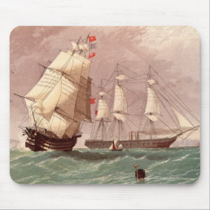 Alfombrilla De Ratón Guerrero británico del HMS del buque de guerra