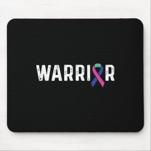 Alfombrilla De Ratón Guerrero de la Cinta de Conciencia sobre el Cáncer