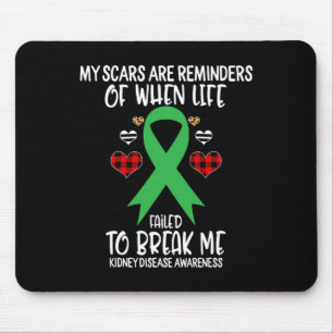 Alfombrilla De Ratón Guerrero de la conciencia de la enfermedad Scars r