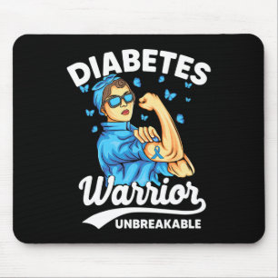 Alfombrilla De Ratón Guerrero de la diabetes T1d Diabetes tipo 1 inqueb