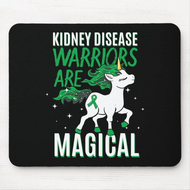 Alfombrilla De Ratón Guerrero de la enfermedad Magical Unicornio Donant (Frente)
