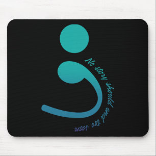 Alfombrilla De Ratón Guerrero de la libra: Semicolón: Prevención del su