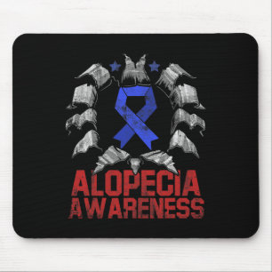 Alfombrilla De Ratón Guerrero de la pérdida de cabello con conciencia d