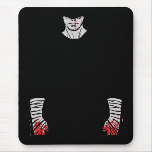 Alfombrilla De Ratón Guerrero de las Sombras Teñido de Rojo