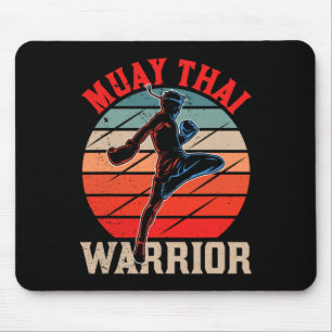 Alfombrilla De Ratón Guerrero de Muay Thai Artes Marciales Boxeo Aficio