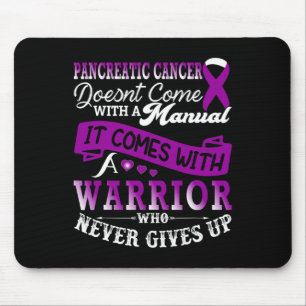 Alfombrilla De Ratón Guerrero de prevención de cáncer de páncreas apoya