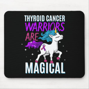 Alfombrilla De Ratón Guerrero Del Cáncer Magical Unicornio Púrpura Verd