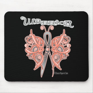 Alfombrilla De Ratón Guerrero del cáncer uterino mariposa celta