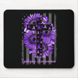 Alfombrilla De Ratón Guerrero del girasol de la Epilepsia
