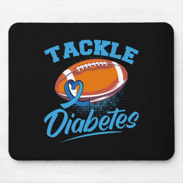 Alfombrilla De Ratón Guerrero del T1D: Sensibilización sobre la diabete (Frente)