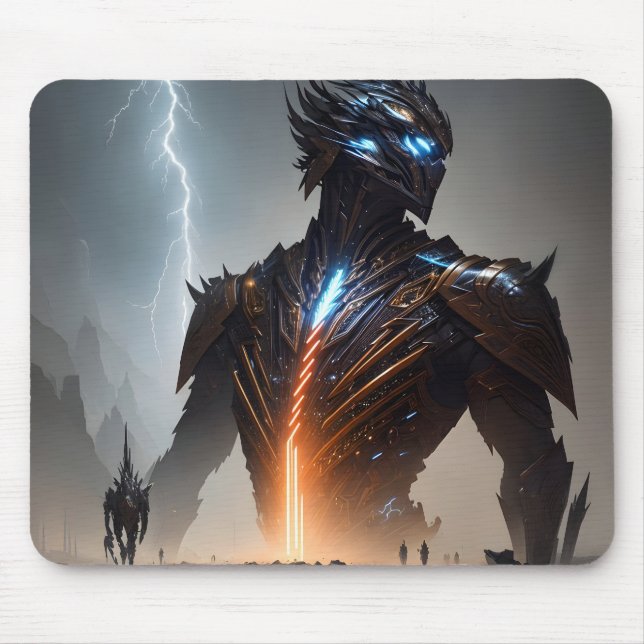 Alfombrilla De Ratón Guerrero Lightning Cyborg (Frente)