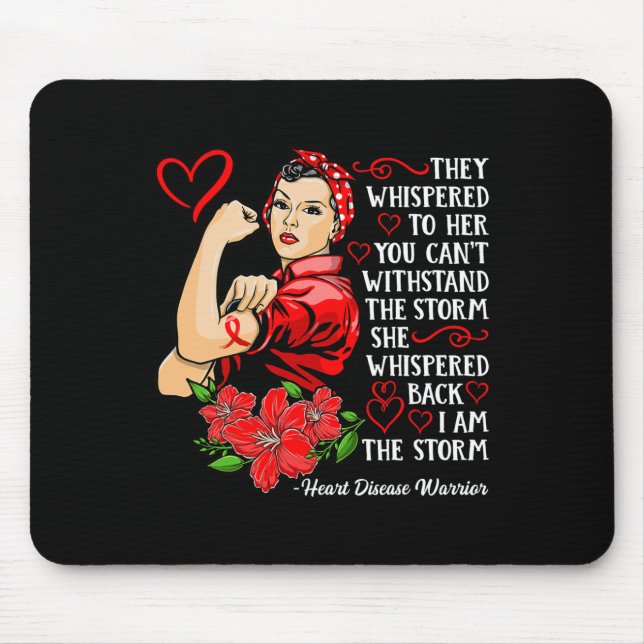 Alfombrilla De Ratón Guerrero Que Uso Rojo Para Luchar Contra Los Aware (Frente)