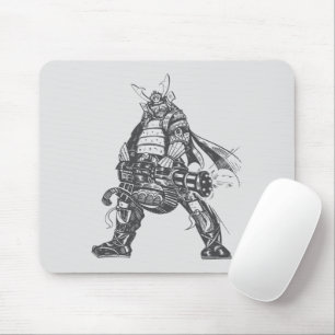 Alfombrilla De Ratón Guerrero Samurai Con Fuego Rápido
