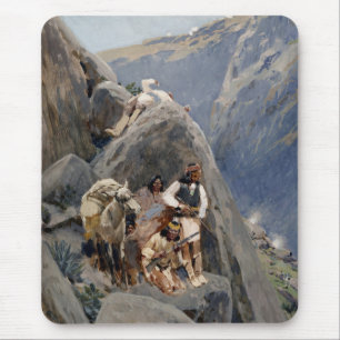 Alfombrilla De Ratón Guerreros Apache: Emboscada en la caballería norte