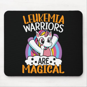 Alfombrilla De Ratón Guerreros de leucemia son leucemia magra unicornio