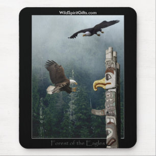 Alfombrilla De Ratón Guerreros de vida silvestre - BALD EAGLE