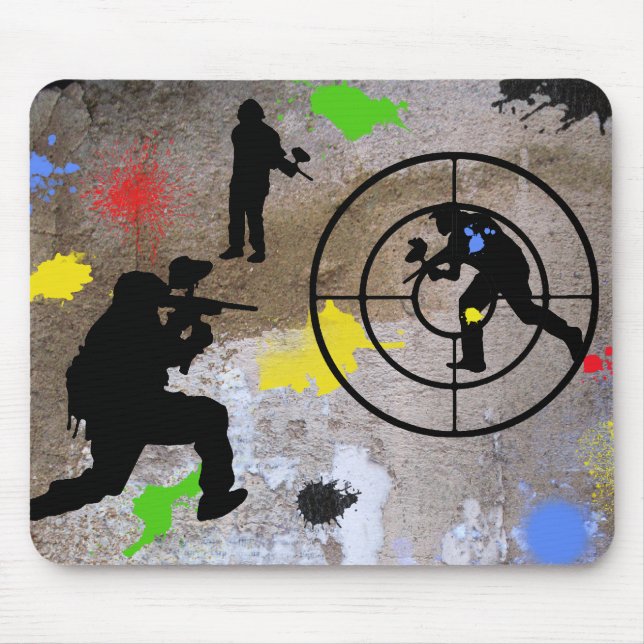 Alfombrilla De Ratón Guerrilla urbana Paintball (Frente)