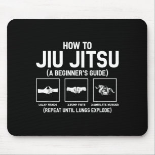 Alfombrilla De Ratón Guía divertida de Jiu Jitsu para principiantes de