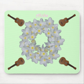 Alfombrilla De Ratón Guirnalda del Plumeria de la hawaiana