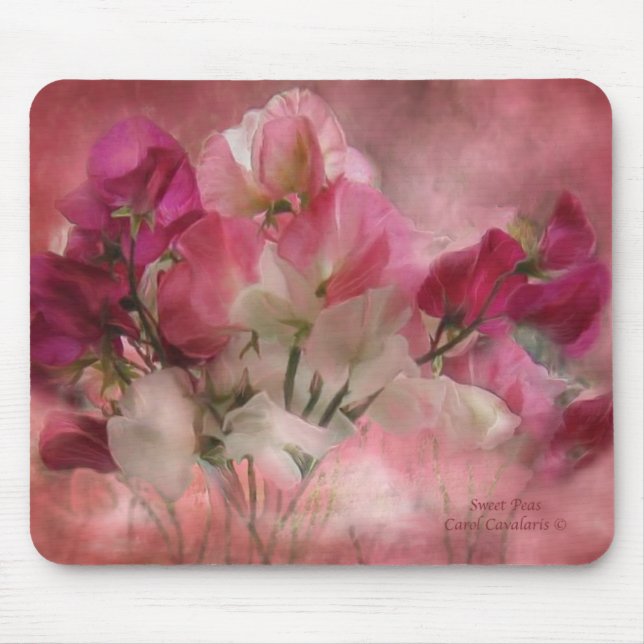 Alfombrilla De Ratón Guisantes de olor Mousepad (Frente)