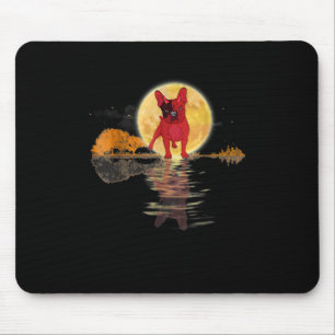 Alfombrilla De Ratón Guitar Lake Halloween Scary Bulldog francés Moon