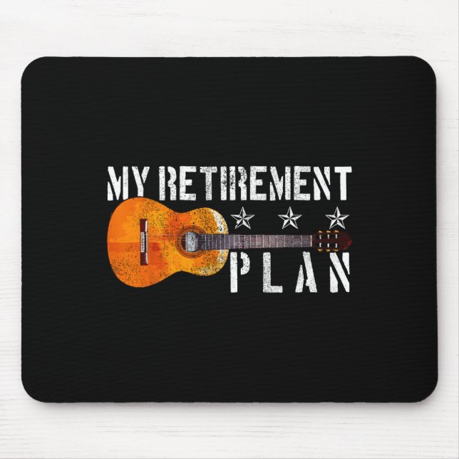 Alfombrilla De Ratón Guitar Retirement Plan - Funny Gift For Retired Gu (Frente)